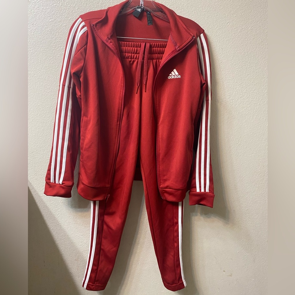 Adidas Jogger Set Red Size XS